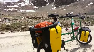 Cycling the highest road in the world on a tandem bicycle