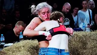 The Best Fights of Female Fighter in TOP DOG - Bare-knuckle Boxing - Women's boxing without gloves