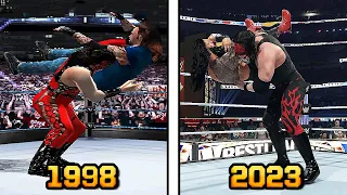 The Evolution of Kane Chokeslam! - WWE 2K23