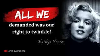 Best 20 Inspirational Marilyn Monroe Quotes || Quotes About Life