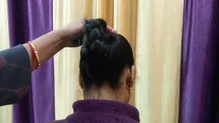 Braided Hair Bun with Clutcher On Oily Hair | Doorway to Beauty