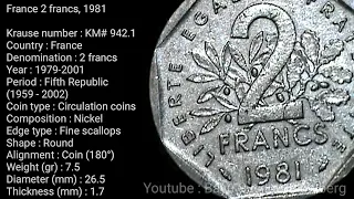 France 2 francs, 1981 #france