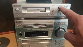 Sony DHC-MD333 CD and MD Player & Sony TC-TX333 Tape Deck