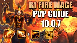 R1 FIRE MAGE DRAGONFLIGHT GUIDE 10.0.7 | 3500XP PHERIX | WoW PVP ARENA | SOLO SHUFFLE | RBG |