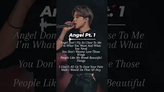 Angel Pt. 1(ft.Jimin of BTS, JVKE&Kodak Black) #shorts#lyrics#angel#jimin#army#bts