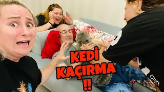 AŞKIN AMCANIN EVİNE GECE GİZLİCE GİRİP KEDİMİZ MANGOYU GERİ ALDIK!! aslı ca