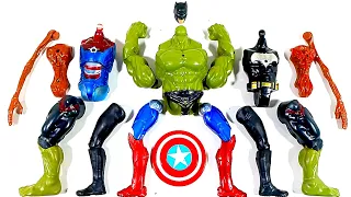 Assemble,Hulk Smash VS Siren Head VS Batman VS Ironman. Avengers Superhero Toys