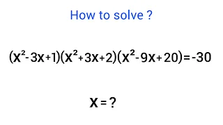 A Nice Math Olympiad Algebra Problem!!