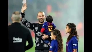 Final farewell to Javier Mascherano at Camp Nou 25-01-2018