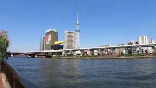 【4K】Sumida River Walk - Asakusa to Odaiba 浅草→お台場【JAPAN Jun.2021】