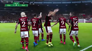 FLAMENGO x FLUMINENSE  I AO VIVO COM IMAGENS FINAL 2023l SIMULAÇÃO PES2021 GAMEPLAY PES2021#383