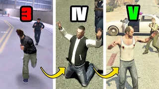 1 STAR WANTED in GTA Games (Evolution)