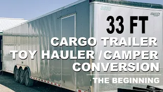 33 ft Enclosed Trailer | Camper | Toy Hauler Conversion | Growin & Crowin
