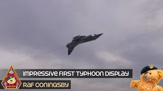 IMPRESSIVE FIRST TYPHOON DISPLAY AT RAF CONINGSBY "TURBO" 2024 TYPHOON DISPLAY PILOT AT 1,500ft