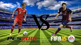 PES 2015 Vs FIFA 15 | Gameplay & Graphics Comparison