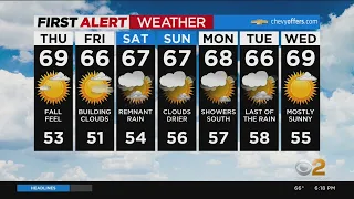 First Alert Forecast: CBS2 9/28 Evening Weather at 6PM