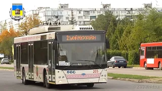 Запорожский троллейбус- Днепр Т203 №205 с увеличенным автономным ходом (ТУАХом) 23.10.2020