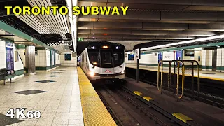 Toronto Pandemic Subway Transfer at Bloor-Yonge Station [4K]