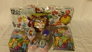 10 Surprise eggs and blind bags opening Disney Frozen My little pony FiM Trash Pack Marvel Furby