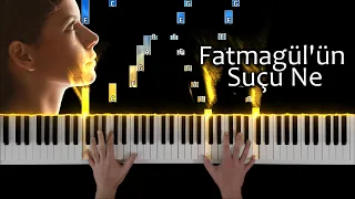 Fatmagül'ün Suçu Ne - Masumduk Biz (Mustafa - Fatmagül) | Piano Tutorial (Medium) - 4K