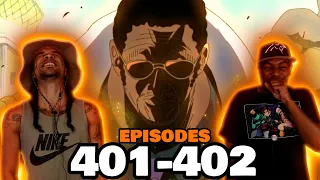 Kizaru's A Whole Problem! One Piece Episode 401-402 Reaction
