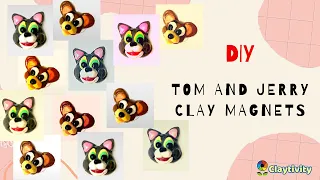 Tom n Jerry clay magnets