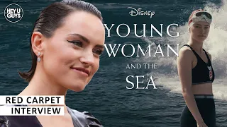 Daisy Ridley | Young Woman and the Sea Premiere | True Story of Trudy Ederle | Jerry Bruckheimer