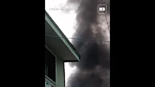Fire hits a residential area in Brgy. San Roque, Navotas City