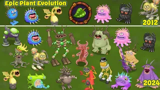 The Evolution of Epic Plant island  - Full Song | My Singing Monsters