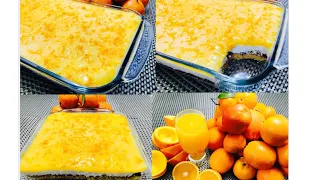 Avez-vous Orange 🍊Dessert  en 5 minutes pas de farine  pas de  four  pas de gélatine-تحلية البرتقال