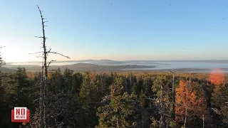 Восход и закат в уральской тайге