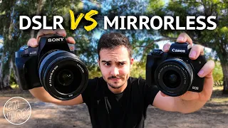 🤑 ¿Qué tipo de CÁMARA comprar para empezar en FOTOGRAFÍA? | Mirrorless CANON M50 Vs DSLR Sony A330