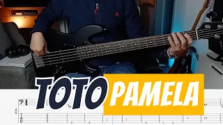 Pamela (TOTO) - Bass Cover with play along Bass Tabs