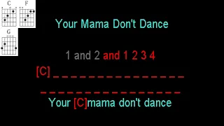 Your Mama Dont Dance by Loggins and Messina Guitaraoke.