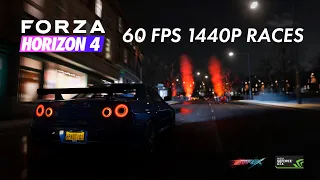 FORZA HORIZON 4 | NO HUD EXTREME GRAPHICS RACING *NIGHT/DAY* [1440P | 60 FPS | GTX 1070]