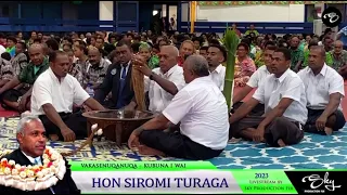 Vakasenuqanuqa vua na vunilawa vou Hon Siromi Turaga - Nairai Lomaiviti