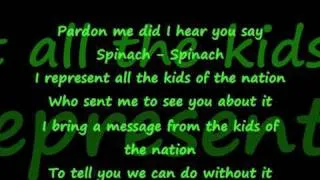 Shirley Temple- You gotta eat your spinach baby with lyrics