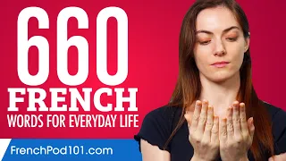 660 French Words for Everyday Life - Basic Vocabulary #33
