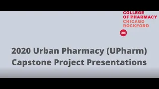 UPharm Capstone Presentations 2020