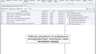 Документы ААС (Содружество) по МСА в программе IT Audit