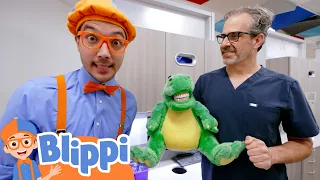 Blippi at the Dentist | Blippi | Educational Videos For Kids | Moonbug Kids