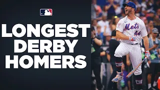 These balls were CRUSHED! Check out the furthest home runs from the Home Run Derby!