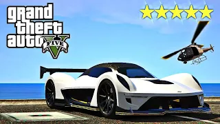 ESCAPING 5 STARS WITH SECRET VEHICULES IN GTA 5 !