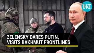 Zelensky visits Bakhmut as relentless Russian attacks drain Ukraine arsenal and soldiers | Watch