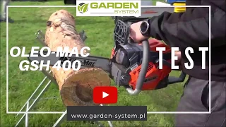 OLEO-MAC GSH 400 PILARKA SPALINOWA -TEST