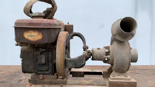 Extra Large Capacity Water Pump Restoration // Old Rusty Large Capacity Water Pump Restoration