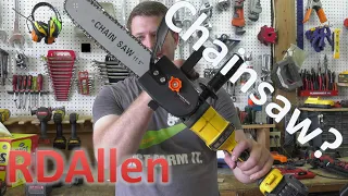 Chainsaw Angle Grinder Attachment! Extremely Dangerous?