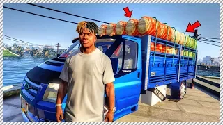 GTA 5 REAL LIFE MOD #26 - Bringing Back Food to The City! Food Truck Delivery