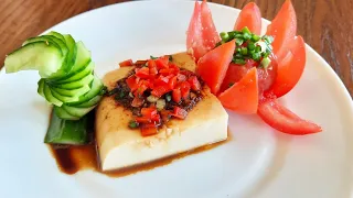 НЕЖНЕЙШЕЕ ТОФУ ИЗ НУТА !Настоящая Корейская Кухня!Chickpea soft tofu 병아리콩 연두부  탱글한 푸딩느낌.