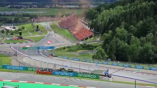 Austrian GP 2023 - Race Start from T3 Tribune. Redbull Ring